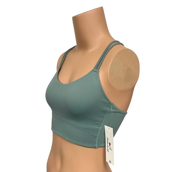 Attifall Longline Strappy Sports Bra Sz 6 BC XS New Low Impact  Criss Cross Back - Picture 2 of 9